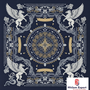 Collection en gros de foulards personnalisés de qualité supérieure, imprimés, effet soie, hijab tendance, châle carré pour le cou - Product Image 4