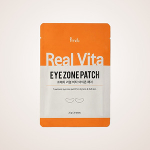 แผ่นมาส์กใต้ตา Prreti Real Vita Eye Zone Patch 30 แผ่น ผลิตภัณฑ์ดูแลผิวจากเกาหลี แผ่นมาส์กใต้ตา แผ่นปิดตา มาส์กบำรุงรอบดวงตา แผ่นมาส์กน้ำสำหรับดวงตา - Product Image 1