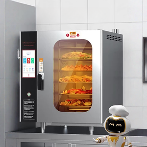 Máquina Eléctrica de Convección para Asar Pollos, Asador Giratorio Automático Comercial, <span class=keywords><strong>Horno</strong></span> Pequeño de Sobremesa para Frutos Secos Grandes - Product Image 5