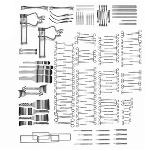 Kit complet d'instruments chirurgicaux pour laparotomie abdominale, en acier inoxydable allemand, réutilisable, manuel général - Product Image 4