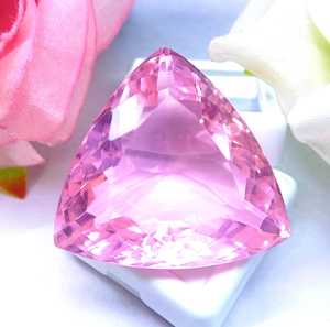 Gemas Zubeda, Topacio Rosa Natural, Corte Trillón, Gema Suelta, Piedra de Nacimiento de Diciembre, Calidad Premium para Joyería, Gema de Rajasthan - Product Image 6