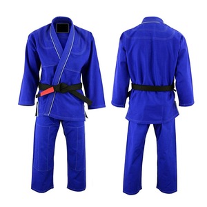 ชุดยูนิฟอร์มกิโมโน MMA BJJ สีน้ำเงิน พร้อมโลโก้สั่งทำ คุณภาพสูง ผ้าฝ้าย 100% ระบายอากาศได้ดี แห้งเร็ว สำหรับผู้ใหญ่ ทั้งชายและหญิง - Product Image 1
