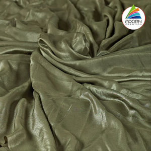 Tela de Terciopelo Metálico 100% Poliéster con Base de Crepé para Vestidos de Novia para Chicas - Product Image 1