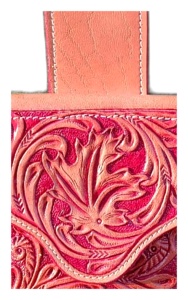 Ceinture de transport double pochette en cuir véritable gaufré, style western moderne de luxe, avec sangle de taille réglable, équipement d'équitation rustique - Product Image 3