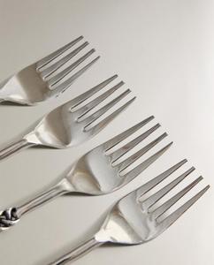 Juego de tenedores de metal plateado de alta calidad para bodas, restaurantes y hoteles, procedente de la India. - Product Image 4
