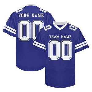 Camiseta de Fútbol Americano con Cuello en V para Hombre, Manga Corta, Número Estampado, Ropa Deportiva de Poliéster, Talla Grande - Product Image 3