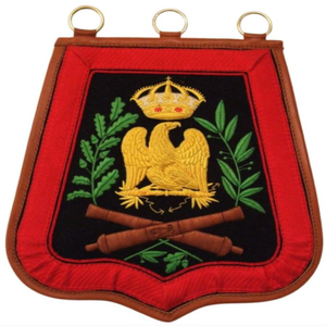 Écusson tissé personnalisable pour adultes, brodé à la main avec fil métallique, style sabretache - Product Image 5