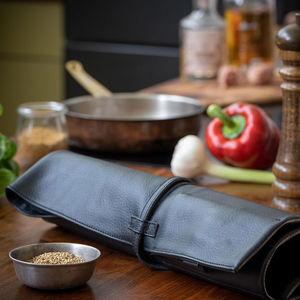 Elegantes Bolsas de Cuero para Cuchillos de Viaje con Sistema de Cierre Seguro y Múltiples Compartimentos - Product Image 5