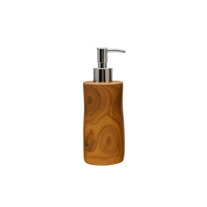 ARTERRA Distributeur de savon rechargeable en bois de teck moderne, écologique, durable, sans électricité, pour salle de bain - Product Image 2