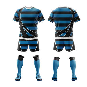 Uniformes de Rugby Unisex al por Mayor, Nuevos y Económicos, Diseño Personalizado, Profesional, Alta Calidad, 100% Poliéster, Tallas Grandes, Estampados - Product Image 2