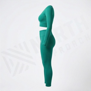 Conjuntos de Yoga para Mujer, Ropa Deportiva, Pantalones, Leggings, Traje de Talla Grande para Gimnasio, Fitness, Ropa Deportiva Activa - Product Image 3