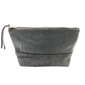 Leather <b>Makeup</b> <b>Case</b> Genuine Leather Travel Cosmetic Organizer Hard Shell Beauty Bag Portable Toiletry Pouch Custom Logo - Product Image 3
