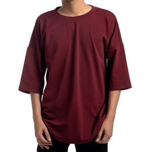 เสื้อยืดแขนสั้นผู้ชาย ฤดูร้อน สไตล์ลำลอง ไหล่ตก เสื้อยืดผู้ชาย ฤดูใบไม้ผลิ ผ้าฝ้ายโพลีเอสเตอร์ 100% น้ำหนักปานกลาง ทรงหลวม เสื้อยืดเด็กผู้ชาย - Product Image 3