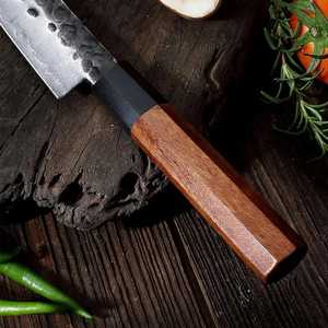 Cuchillo de Chef de Acero Inoxidable Hecho a Mano por el Mejor Proveedor, con Mango de Madera de Olivo y Funda de Cuero - Product Image 2