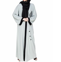 Abaya pour femmes de haute qualité en polyethersulfone respirant, nouveau style, robe islamique brodée, imprimée, extensible dans quatre directions, vintage, grande taille