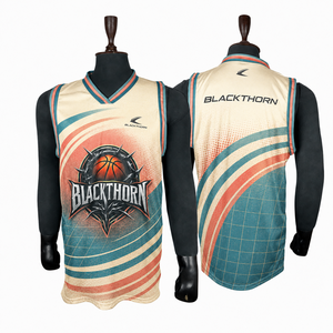 Camiseta de Baloncesto OEM para Hombre, Sin Mangas, Cuello en V, Sublimada, de Malla de Poliéster, Ajuste Atlético, Ropa Deportiva de Equipo - Product Image 3