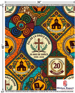 African Wax Print Fabric Manufacturer Church Anniversary Convention Uniform Celebration Fundraising Fabric Service - Product Image 4