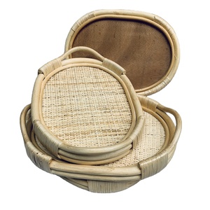 En gros La Main Ovale En Rotin Plateau Cuisine Accessoires - Product Image 1