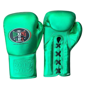 ถุงมือชกมวยแบบสั่งทำพิเศษ Oem No Boxing No Life สำหรับมืออาชีพ น้ำหนักเบา เหมาะสำหรับฝึกซ้อมและแข่งขัน สำหรับผู้ใหญ่ มวยไทย แบบผูกเชือก - Product Image 1