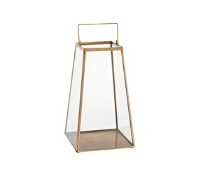 Rustic Standard Handmade Portable Durable Classic Metal &Glass Candle <b>Lantern</b> With <b>Gold</b> Finished Candle <b>Lantern</b> for Home - Product Image 1