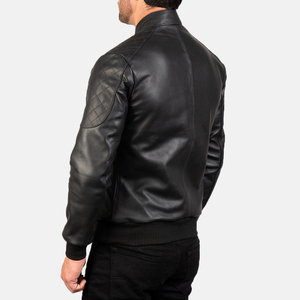 Veste en cuir véritable pour homme, style nouveau, col montant, respirante, chaude pour l'hiver, vente en gros, sur mesure - Product Image 1