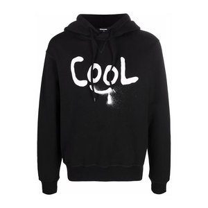 Sweat à capuche polaire pour homme, coupe oversize, en pur coton, chaud, coupe-vent, couleur unie numérique, avec logo personnalisé, collection Automne/Hiver - Product Image 1