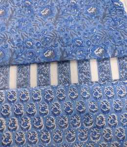 Telas de algodón estampadas a mano, material textil artesanal para prendas de vestir y decoración del hogar, colección al por mayor, calidad de exportación de diseñador. - Product Image 2
