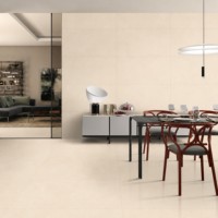 Carreaux de sol en porcelaine mate antibactérienne Jordan Crema modernes 600x1200mm pour usage intérieur dans les appartements et les villas