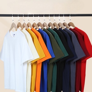 เสื้อยืดผู้ชายผ้าคอตตอน 100% หนัก 280GSM ทรงหลวม แขนสั้น คอกลม พิมพ์ลายดิจิทัล สวมใส่สบาย - Product Image 1
