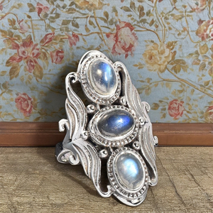 Handmade Rainbow Stone Sterling <b>Silver</b> <b>Ring</b> Customized Size Available <b>Ring</b> 925 Sterling <b>Silver</b> Plated <b>Boho</b> <b>Rings</b> Fashion <b>Rings</b> - Product Image 3
