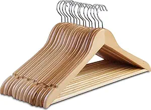 Elegante Perchero de Madera Vintage Retro de un Solo Nivel para Armario, Baño, Sala de Estar con Perchas - Product Image 2