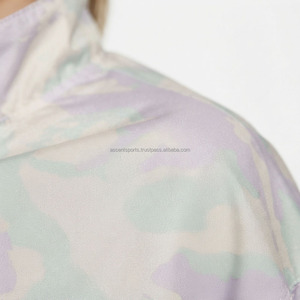 Custom Women's Windbreaker <b>Track</b> Jacket <b>Pants</b> Set <b>Nylon</b> Tracksuit Wholesale OEM Private Label Sportswear Training Wear Wholesale - Product Image 5