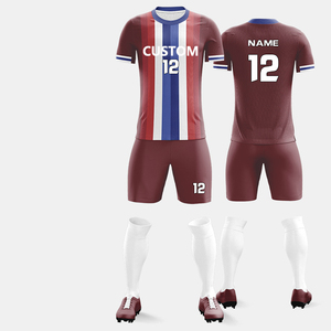 Wholesale OEM ODM Custom Soccer Uniform Set Short Sleeve Breathable Football Jersey High Quality Team Sportswear - Product Image 3