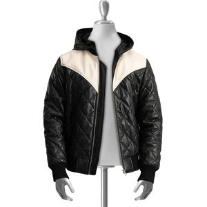Blouson matelassé pour homme, personnalisable OEM, veste d'hiver rembourrée pour l'extérieur, unisexe, imperméable, décontractée, avec fermeture éclair - Product Image 5