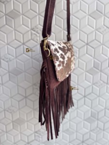 Western-Style Real Cowhide Leather <b>Handbag</b> for Women Lightweight Designer Fringe Sling Bag Bohemian New Hot Sale <b>Handbag</b> - Product Image 2