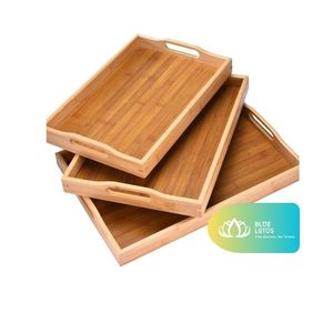 สินค้าขายดี |   ถาดเสิร์ฟไม้ไผ่ ถาดโชว์อาหารพรีเมียม สำหรับร้านอาหาร คาเฟ่ โรงแรม และครัวเวียดนาม - Product Image 1
