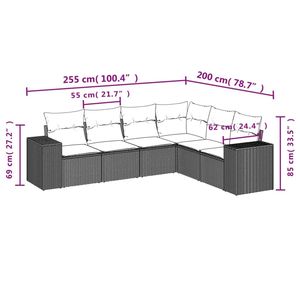 Ensemble de canapés de jardin blanc crème - Product Image 3