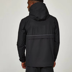 Chaqueta Cortavientos Deportiva Impermeable con Capucha y Cierre para Hombre, OEM ODM, Logotipo Personalizado, Ligera - Product Image 6