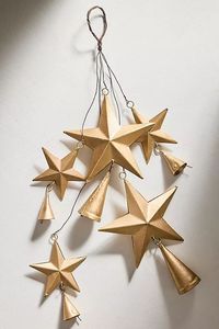 Decoración de pared artística con estrella colgante de hierro moderna, adecuada para hogares contemporáneos, cafeterías y espacios de boutique. - Product Image 2