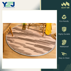 Fabriqué en Thaïlande, qualité exceptionnelle, tapis d'extérieur résistant à la corrosion, très vendu, rond, 100% polypropylène, tapis/paillasson en plastique - Product Image 3