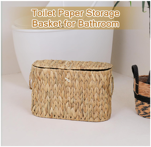 Cesta de Almacenamiento Tejida Artex Hai Nam con Tapa, Organizador Bohemio de Diseño Moderno, Autoportante, Ecológico, Duradero, con Asas de Forma Única - Product Image 3