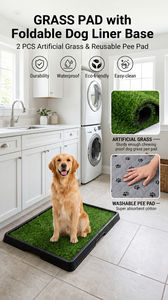 TH-PAG-150 Alfombra de Césped Artificial Moderna y Ecológica de 36" x 26" para Perros, Hiperpermeable, Reemplazable, Cortable, Inodora - Product Image 3