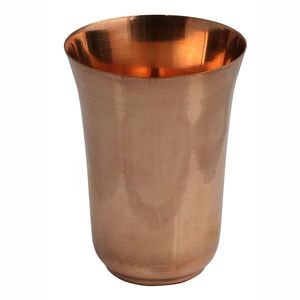 Gobelet à boire en cuivre pur évasé, verre à eau sans soudure, tasse à boisson traditionnelle, vaisselle de cuisine et de salle à manger réutilisable - Product Image 3