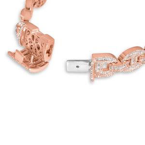 Exclusive Women's Moissanite <b>Bracelet</b> Featuring Diamond Inspired <b>Infinity</b> Links and Luxury Fashion Styling - Product Image 2