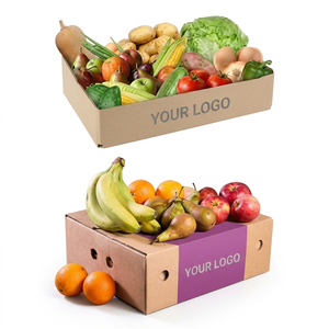 Rigid Packaging Corrugated Board Egg Fruits Vegetables Agricultural Customizable Waterproof Eco-friendly Recycled <b>Materials</b> - Product Image 3