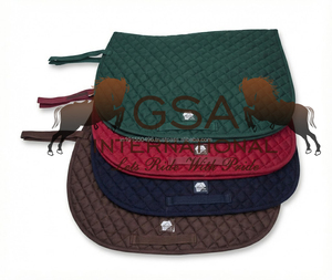 Almohadilla de montura para caballos, 100% algodón, acolchada diagonalmente, relleno de espuma de alta densidad, para deportes y entrenamiento ecuestre. - Product Image 4