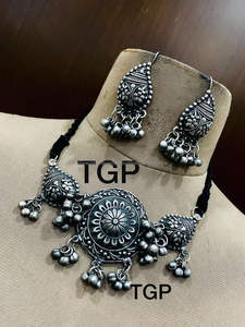 Proceso de joyería oxidada, collar de boda para mujer, moda oxidar para decoraciones de bodas y fiestas - Product Image 5