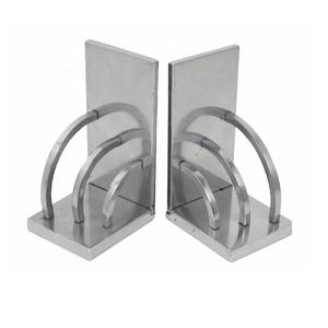 Unique Design Metal Bookend Polished Iron Study Desk Organizer Shelve Gift <b>Book</b> Lovers Office <b>Decoration</b> Metal Craft <b>Book</b> Holder - Product Image 3