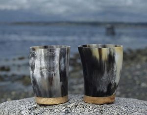 REHMAN CRAFT Verre artisanal rustique écologique en véritable corne de buffle, forme naturelle, pour la décoration de Noël et d'Halloween - Product Image 2