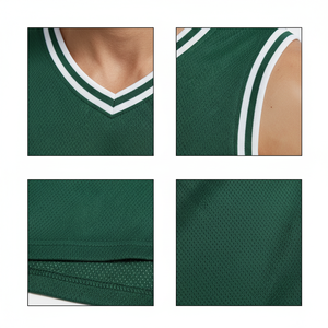 Nueva Camiseta de Baloncesto sin Mangas con Bordado Cosido, Venta al por Mayor, Ajustada, Transpirable, 100% Poliéster - Product Image 5